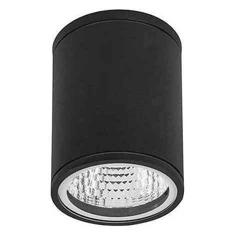 Forlight Orion - Plafón de Techo LED 7.3W y 527lm con Luz Cálida 3000K. Diámetro 9cm. Estructura de Aluminio. Uso Exterior IP54. Color Negro (1/2)