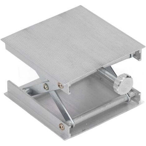Plate-forme de levage de niveau en alliage d'aluminium, Support de laboratoire, cric, Support de laboratoire manuel, nivellement automatique, accessoires (1/5)