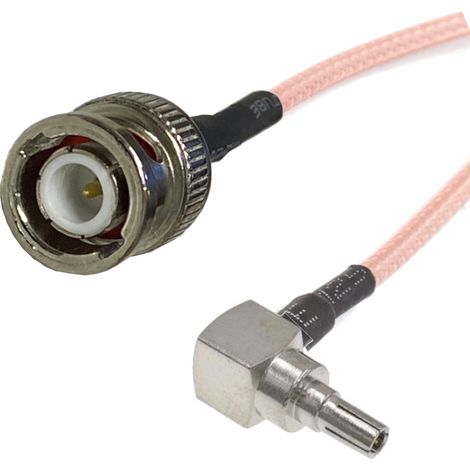 Anschlusskabel mit CRC9-Stecker / BNC-Stecker RG316 15 cm