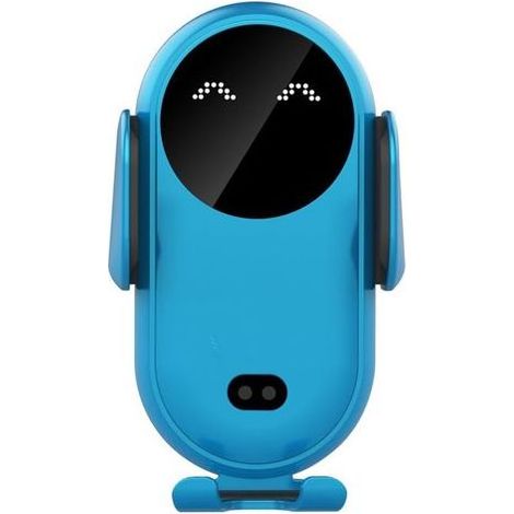 Chargeur sans Fil de Voiture, Support de téléphone de Voiture pour Prise d'air, Support de téléphone de Voiture Universel Station de Charge inductive pour Voiture (Bleu) (1/5)