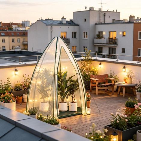 Tente pour plantes de jardin, Petite serre, Serre à tomates, Serre (uniquement avec serre) (1/5)
