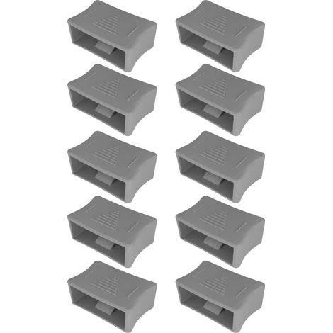 cyclingcolors 10x Cursore per Doghe 38x25mm Guida per regolare la rigidità del supporto Lombare Grigio (1/3)