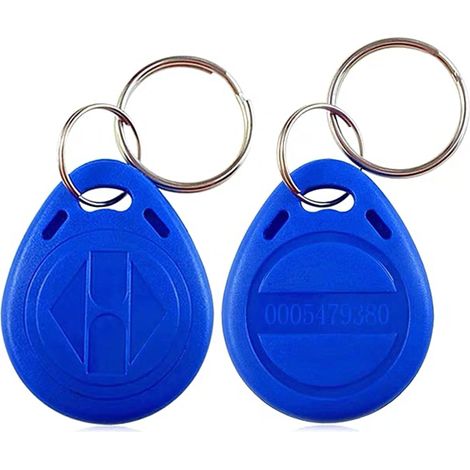 Porte-clés de verrouillage de porte étanche, portable et léger, carte d'identification de proximité intelligente pour usage résidentiel, bleu (1/5)