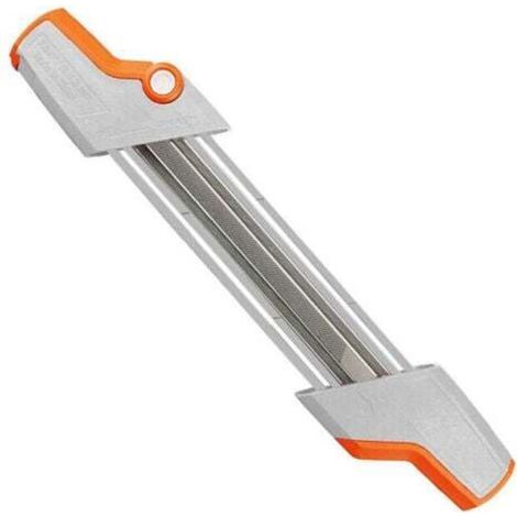 Porte-lime 2 en 1 pour chaîne de tronçonneuse 3/8 P Ø 4,0 mm, (1/4)