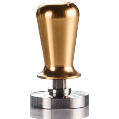 1 Tamper Café 57,5mm Acier Inoxydable Base Plate Poignée Ergonomique pour Machine Espresso Maison Bureau (1/5)