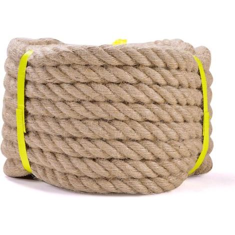Juteseil, 20 mm, 15 m lang, Naturfaser, für Gartenarbeit und Heimwerkerprojekte (1/5)