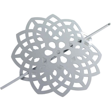Embrasse de Rideau Broche "Rosae" 17cm Gris (1/4)