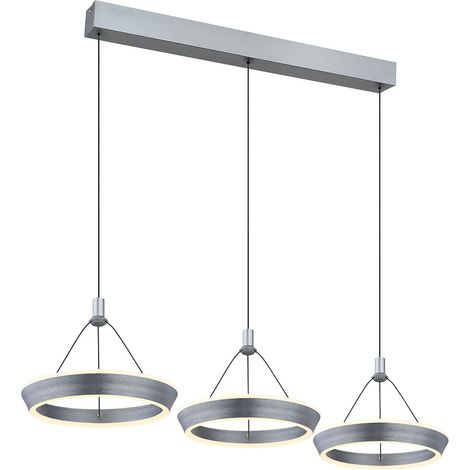 Globo - lámpara colgante - Ferra - gris - metal - gran lámpara de