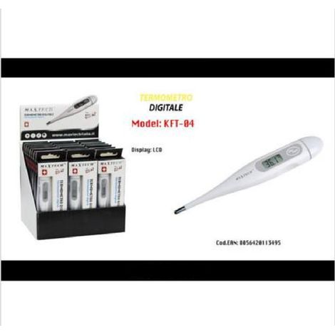 Trade Shop - DIGITALES THERMOMETER FIEBERMESSUNG KÖRPERTEMPERATURMESSUNG KFT-04 MAXTECH -