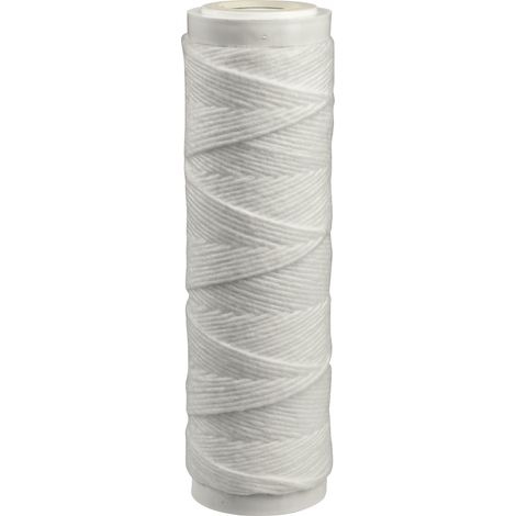 Cartouche 2 en 1 bobinée polyphosphates : anti calcaire et anti sédiments - 9’’ 3/4 - efficacité 12 mois