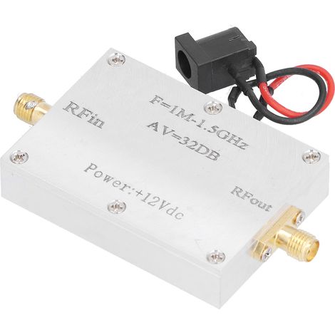 Rauscharmer Verstärker 1 MHz bis 1,5 GHz 32 dB 10 dBm Einfache Installation Funkverstärker für Stromversorgungssysteme (1/5)