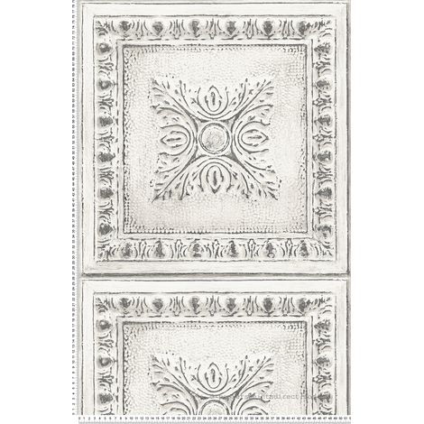 Papier peint Trompe l'oeil Blanc Fabrique 2 Lutèce