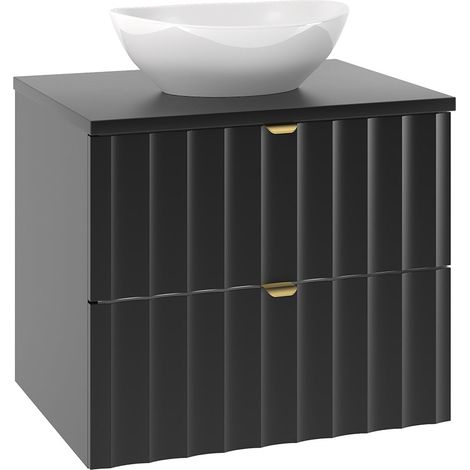Mueble lavabo individual 60cm Lexa Negro (1/4)