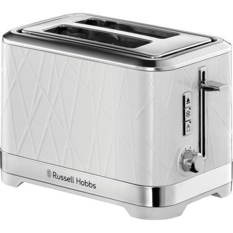 Russell Hobbs 28090-56 Toaster Grille-Pain Structure, Lift'n Look, Fentes XL, Cuisson Ajustable, Réchauffe Viennoiseries - Blanc (1/3)