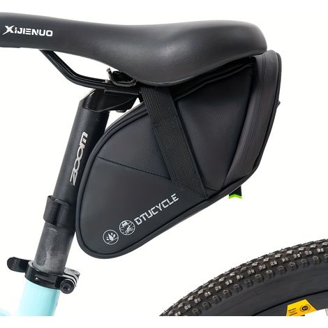 Sacoche arrière de vélo grande capacité avec bandoulière réglable, adaptée aux vélos de route et de montagne. (1/5)