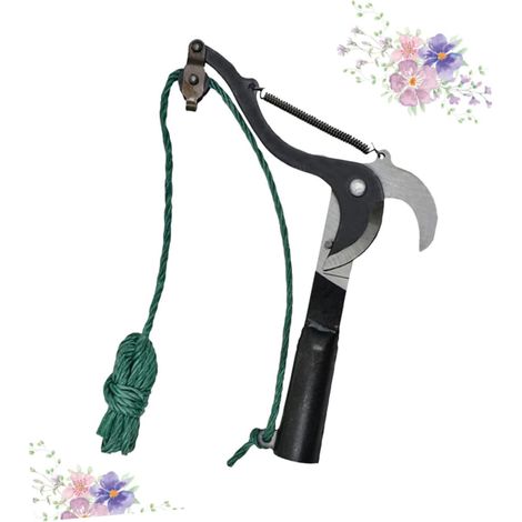 Sécateur à haute Altitude, Branches tranchantes, ciseaux de jardin, outil de cueillette de fruits avec cisaille à poulie à corde (1/5)