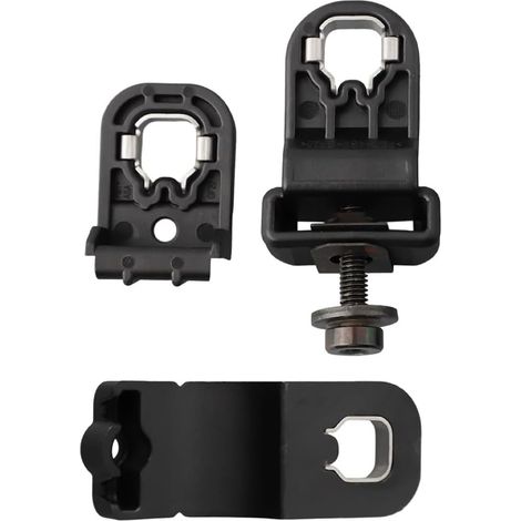 Kit de réparation de supports de phares avant gauche et droit, clips de fixation, plastique noir, compatible avec Q5 2012-2016 8R0998121A (1/5)