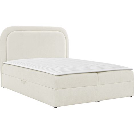 Lit boxspring Color, Coral 15, Continental, Double, 200x200, Tissu, Disponible, 204x208x122cm