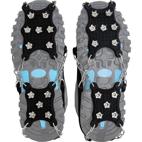 Crampons à 12 pointes, crampons à glace, crampons à glace pour bottes, semelles antidérapantes (1/4)