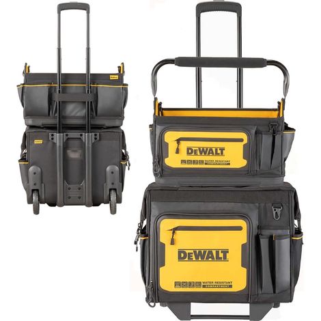 Dewalt Pro Rolling Wheeled Tool Bag Case Soft Storage Stackable + Tote Bag IP54 (1/5)
