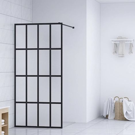 Paroi de douche - Paroi de baignoire Verre trempé dépoli 140x195 cm BV135227 - BonneVie (1/4)