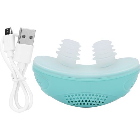 Dispositif anti-ronflement électronique vert, aide au sommeil, solution contre le ronflement, appareil de nuit (1/5)
