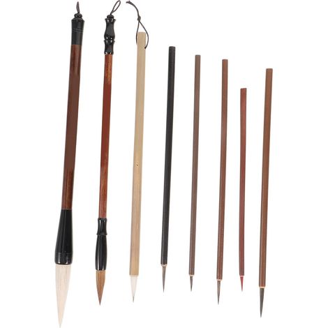 professionnel de 8 pinceaux de calligraphie chinoise pour