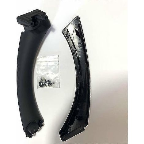 Poignée intérieure de porte gauche/droite, accoudoir, cache de garniture de poignée, couleur gris, beige et noir, pour BMW Série 3 E90 E91 328 330 335 Poignées de porte intérieures - Noir (à droite) (1/5)