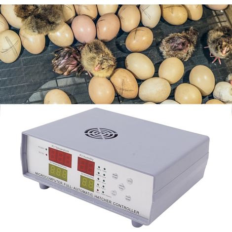 Controllore professionale multifunzionale per incubazione con 5 modalità, display microelettronico, 4 schermate, materiale plastico, dimensioni 20,5x16,5x8,3 cm, doppia corrente, massimo 999 cicli, 18 (1/4)