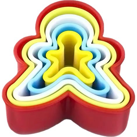 Emporte-pièce Rond - Double Face - Polypropylène Non Toxique - Pour Biscuits, Pâte à Sucre, Sandwichs et Fruits - Lot de 6 (1/5)