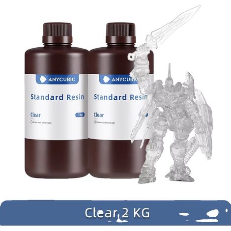 Resina per stampanti 3D, sensibile ai raggi UV 405 nm, 1 kg liquido (1/2)