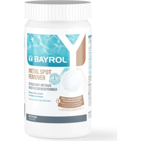 Bayrol – Détachant métaux pour piscine – Élimine rouille et dépôts – Application ciblée sous l'eau – Conditionnement 0,8 kg