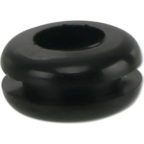 Passe-câble KSS en PVC, noir, pour plaque de 2,3, trou Ø 7,8, fermé, 1 pièce (1/2)