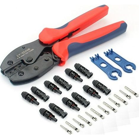 Kit of tools of crimping for cables solar, Set professional high performance for connectors photovoltaic (1/4)