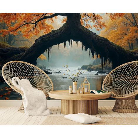 Papier peint Fantaisie – Arbre mystique arche - 150 x 250 cm (1/2)