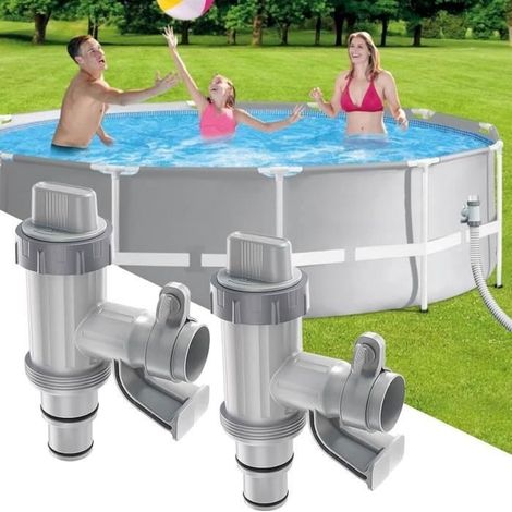 Valve à piston de piscine, accessoires de piscine pour valve à piston de piscine Intex-Bestway-Coleman (2 pièces) (1/4)