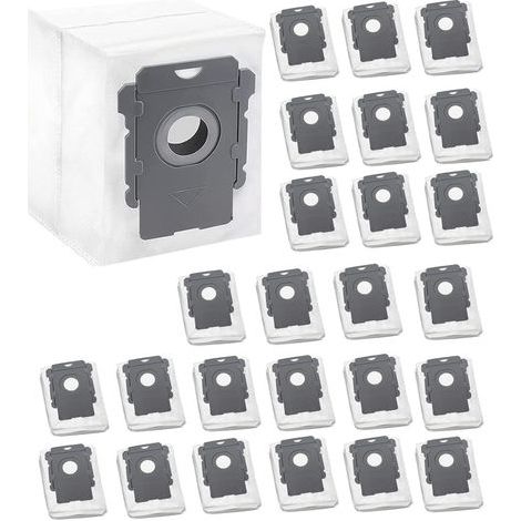 25 pc di ricambio per aspirapolvere Roomba, sacchetti per aspirapolvere per tutti i modelli Clean Base i-/S/J per iRobot i7, i7+, i7 Plus, i8, i8+, i3, i3+, i4, i4+, i6, i6+, j7, j7+, s9, s9+, s9 Plus (1/5)