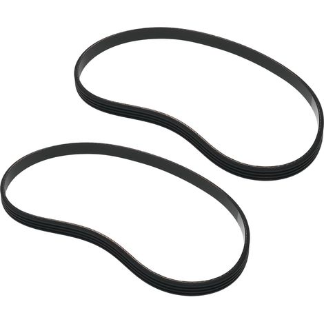 4PJ470 Ribbed Rubber Belt for Treadmill, Massager, Lawnmower, Chainsaw, Air Compressor, 470mm, Black, 2 Pack (1/5)