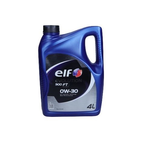 ELF OIL 0W30 4L EVOLUTION 900 FT A3/B4 / SL/CF / 502.00 505.00 / 229.5 226.5 / RN0710 / WSS M2C 937-A (1/2)