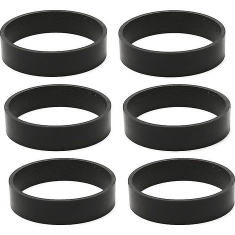 Lot de 6 courroies pour aspirateur Kirby (toutes générations G3, G4, G5, G6) noires