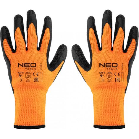 Gants de travail isolés, en polyester enduit de latex, 2242X, taille 9 (1/5)