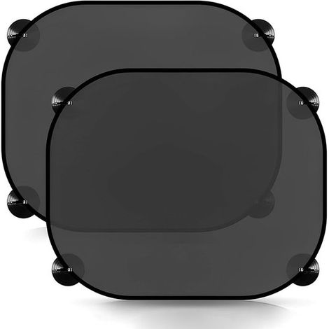 Pare-soleil latéraux pour voiture avec 4 ventouses, protection UV, adapté aux bébés, adultes et chiens, protection solaire pour vitres (1/5)