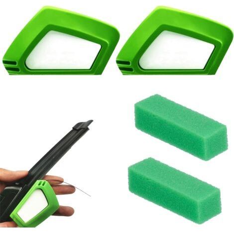 FENOPLASTICA2 Pcs Decoupe Essuie Glace, Aiguiseur Essuie Glace Avec Éponge Adapté à la Recoupe de Tous les Balais D'essuie Glace Outil de Réparation D'essuie-Glace Bande Adhésive Nettoyage (1/4)