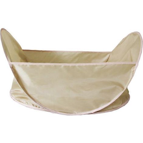 Bavoir pliable pour la tonte des poils d'animaux domestiques, afin d'empêcher ces poils de tomber au sol. (1/5)