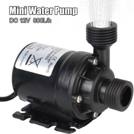 Teichpumpe – Springbrunnen-Kühlsystem, 12 V Gleichstrom, bürstenloser Motor, Tauchpumpe, tragbare Mini-Gartenpumpe, 800 l/h, extrem leise, 5 m (1/5)