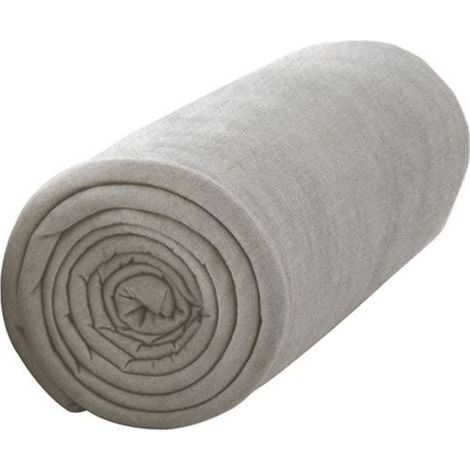 Drap housse 100% coton extensible TODAY 140 x 190 Beige Mastic (1/5)