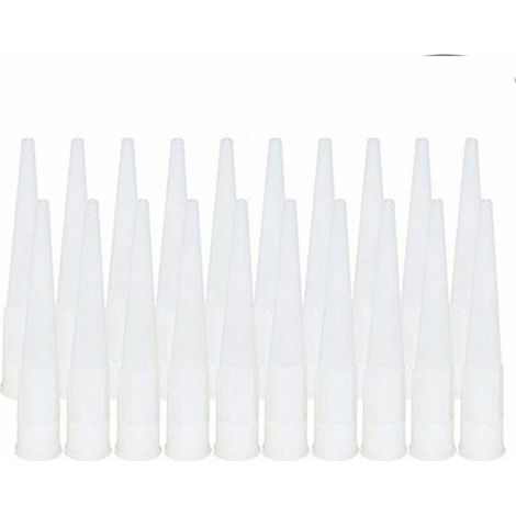 20 Pièces Cartouche Douilles Silicone Douilles embouts de Remplacement en Silicone Pointes Cartouche Cartouche Buses Buses(Diamètre intérieur de l'interface : 15 mm)-ARCAN (1/4)