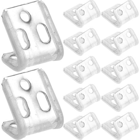 Lot de 12 clips à ressort en acier pour meubles, destinés à fixer les housses de canapé. (1/5)