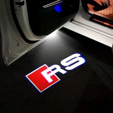 Remplacement 4 Pcs Led Bienvenue Laser Projecteur pour Audi RS Porte De Voiture