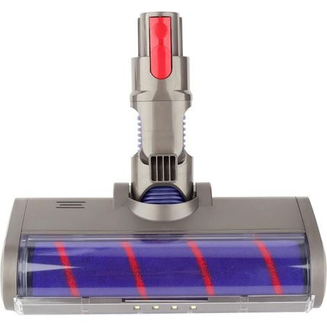 Bürste kompatibel mit Dyson Staubsaugern V7, V8, V10, V11 und V15, Direktantrieb-Reinigungsbürstenaufsatz mit 4 LED-Leuchten für Parkett- und Holzböden. – Crezuo
